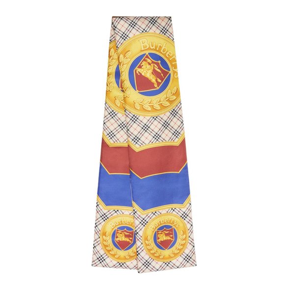 Burberry London Unisex Silk Quilted Scarf - Picture 1 of 4